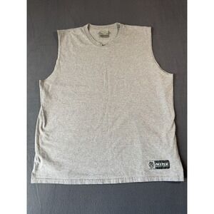 Vintage Nike Shirt Mens XL Grey Center Swoosh Sleeveless 90s‎ Basketball Tee USA